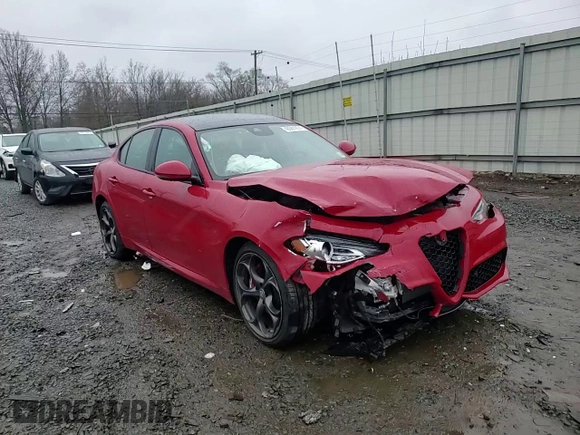 2019 Alfa Romeo Giulia Ti Sport with VIN ZARFANBN5K7608769, listed as a Copart auction lot 48581974 with 0 mi miles and Salvage Title. Bid and sale history available at carsss.com. Image 11.