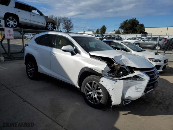 2016 Lexus NX 200t with VIN JTJBARBZXG2059817, listed as a Copart auction lot 47963065 with 22,428 mi miles and Salvage Title. Bid and sale history available at carsss.com. Image 4.