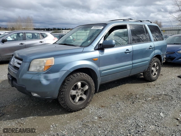 2007 Honda Pilot EX-L with VIN 2HKYF18777H539074, listed as a Copart auction lot 48896655 with 211,142 mi miles and Salvage Title. Bid and sale history available at carsss.com. Image 1.