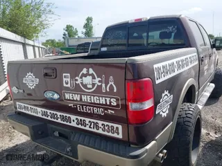 2008 Ford F-150 XLT with VIN 1FTPW12VX8KE35409, listed as a IAAI auction lot 41927434 with 205,617 mi miles. Bid and sale history available at carsss.com. Image 4.