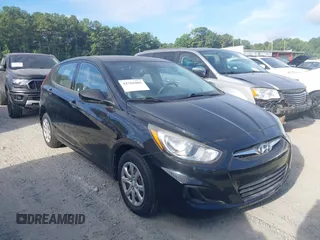 2012 Hyundai Accent GS with VIN KMHCT5AE9CU018582, listed as a IAAI auction lot 42761005 with 87,655 mi miles and . Bid and sale history available at DreamBid. Image 1.