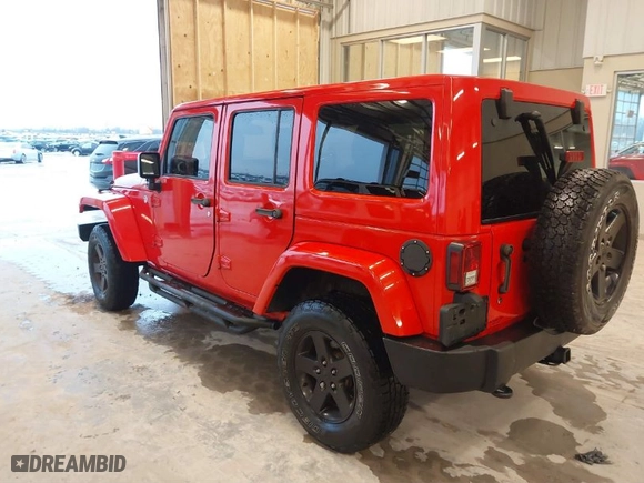 2015 Jeep Wrangler Unlimited Sahara with VIN 1C4BJWEG5FL643448, listed as a IAAI auction lot 41684744 with 1 mi miles. Bid and sale history available at carsss.com. Image 3.