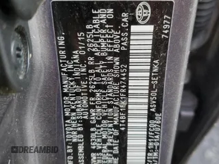 2015 Toyota Camry XLE with VIN 4T4BF1FK1FR474452, listed as a Copart auction lot 41479605 with Not Provided miles and Salvage Title. Bid and sale history available at DreamBid. Image 13.