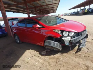 2015 Hyundai Elantra Limited with VIN KMHDH4AEXFU421328, listed as a IAAI auction lot 41777321 with 147,230 mi miles. Bid and sale history available at carsss.com. Image 1.