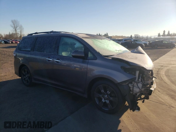 2015 Toyota Sienna SE with VIN 5TDXK3DC6FS644459, listed as a Copart auction lot 42600115 with 126,007 mi miles and Salvage Title. Bid and sale history available at carsss.com. Image 4.