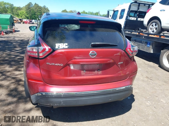 2016 Nissan Murano S z VIN 5N1AZ2MH6GN130914, wystawiony jako IAAI lot #42269411 z przebiegiem 103 231 mil mil oraz . Historia ofert i sprzedaży dostępna na DreamBid. Obrazek 16.