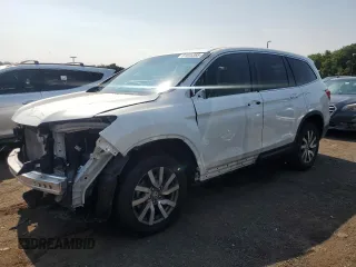 2021 Honda Pilot EX-L with VIN 5FNYF6H5XMB045510, listed as a Copart auction lot 61805385 with 36,086 mi miles and Salvage title. Bid and sale history available at DreamBid. Image 1.