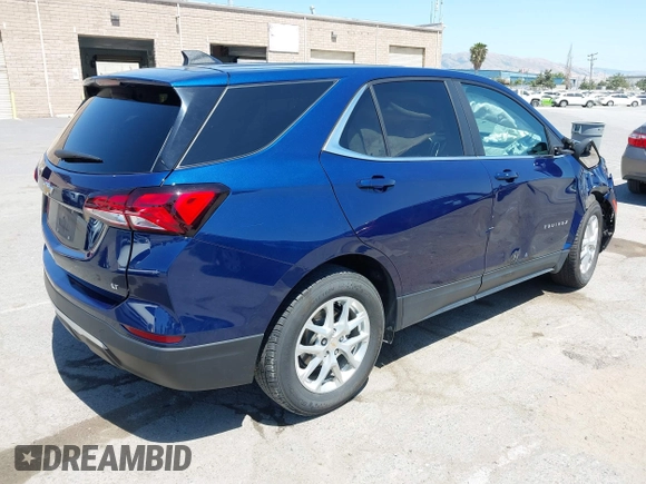 2022 Chevrolet Equinox LT z VIN 3GNAXKEV7NL175394, wystawiony jako IAAI lot #42350786 z przebiegiem 80 280 mil mil oraz . Historia ofert i sprzedaży dostępna na DreamBid. Obrazek 4.