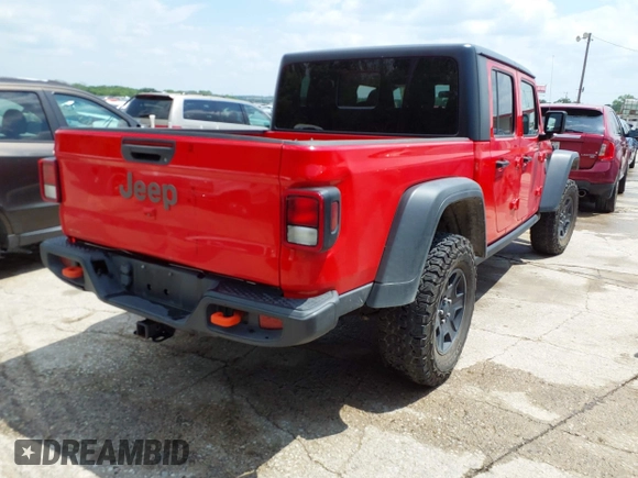 2021 Jeep Gladiator Mojave with VIN 1C6JJTEG6ML533927, listed as a IAAI auction lot 42056253 with 92,317 mi miles and . Bid and sale history available at DreamBid. Image 4.