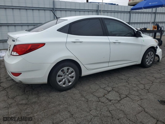 2016 Hyundai Accent SE with VIN KMHCT4AE9GU962740, listed as a Copart auction lot 53553055 with 134,145 mi miles and Salvage Title. Bid and sale history available at carsss.com. Image 3.