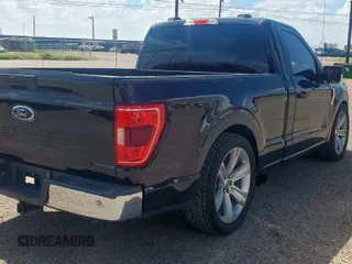 2021 Ford F-150 XL with VIN 1FTMF1C51MKD73149, listed as a Copart auction lot 65839105 with 95,957 mi miles and Clean title. Bid and sale history available at DreamBid. Image 4.