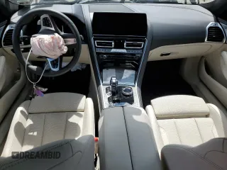 2024 BMW 8 Series 840i with VIN WBAGV4C0XRCS05059, listed as a Copart auction lot 68124154 with 0 mi miles and Salvage Title. Bid and sale history available at carsss.com. Image 8.