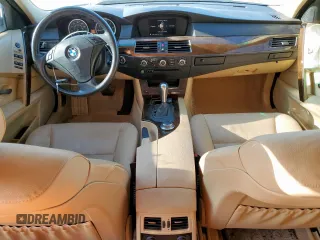2007 BMW 5 Series 525i with VIN WBANE53537CW61863, listed as a Copart auction lot 53611705 with 134,014 mi miles and Salvage Title. Bid and sale history available at carsss.com. Image 8.