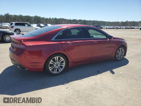 2015 Lincoln MKZ with VIN 3LN6L2GK1FR622826, listed as a Copart auction lot 50158725 with Not Provided miles and Salvage Title. Bid and sale history available at DreamBid. Image 3.