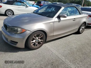 2008 BMW 1 Series 128i with VIN WBAUL73568VE88846, listed as a Copart auction lot 74037744 with Not Provided miles and Salvage Title. Bid and sale history available at carsss.com. Image 1.