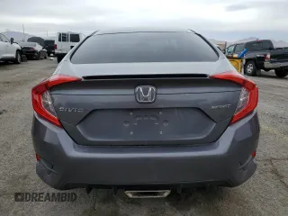 2019 Honda Civic Sport with VIN 2HGFC2F80KH503943, listed as a Copart auction lot 48527165 with 38,348 mi miles and Salvage Title. Bid and sale history available at DreamBid. Image 6.