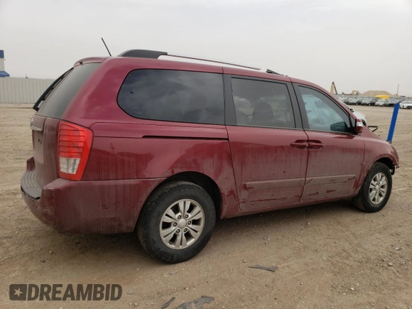 2012 Kia Sedona LX with VIN KNDMG4C77C6501093, listed as a Copart auction lot 48918985 with 194,364 mi miles and Salvage Title. Bid and sale history available at carsss.com. Image 3.