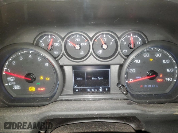 2023 Chevrolet Silverado 1500 Work Truck with VIN 3GCNAAEK6PG351438, listed as a Copart auction lot 51709105 with 138,749 mi miles and Clean Title. Bid and sale history available at carsss.com. Image 9.