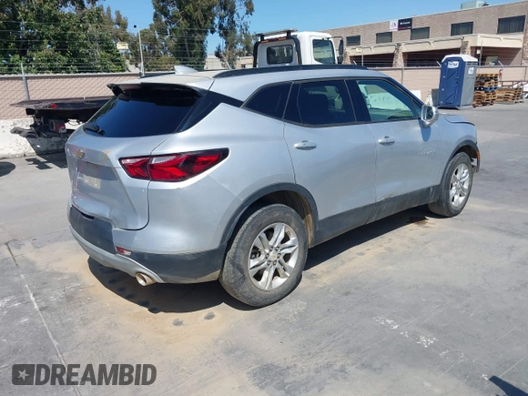 2020 Chevrolet Blazer LT with VIN 3GNKBHRS3LS570083, listed as a IAAI auction lot 42500284 with 46,491 mi miles and . Bid and sale history available at DreamBid. Image 4.