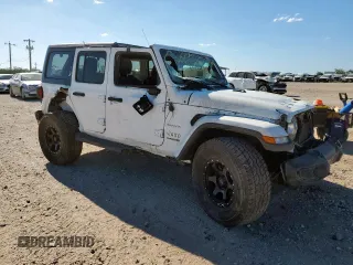 2020 Jeep Wrangler Unlimited Sahara with VIN 1C4HJXEN0LW267878, listed as a Copart auction lot 65968065 with Not provided miles and Clean title. Bid and sale history available at DreamBid. Image 4.