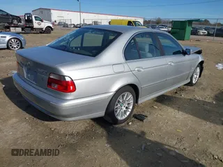 2002 BMW 5 Series 530iA with VIN WBADT63432CH85321, listed as a IAAI auction lot 41340351 with 1 mi miles. Bid and sale history available at carsss.com. Image 4.