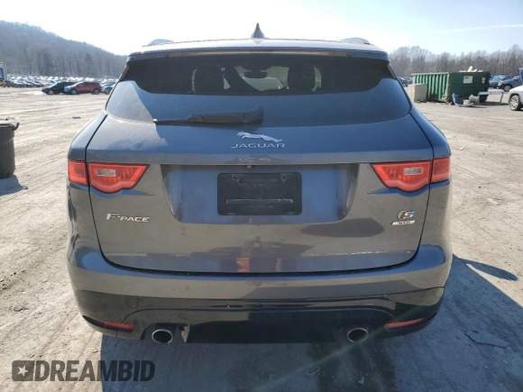 2019 Jaguar F-Pace S with VIN SADCM2FV9KA353502, listed as a Copart auction lot 46871175 with 89,000 mi miles and Salvage Title. Bid and sale history available at DreamBid. Image 6.