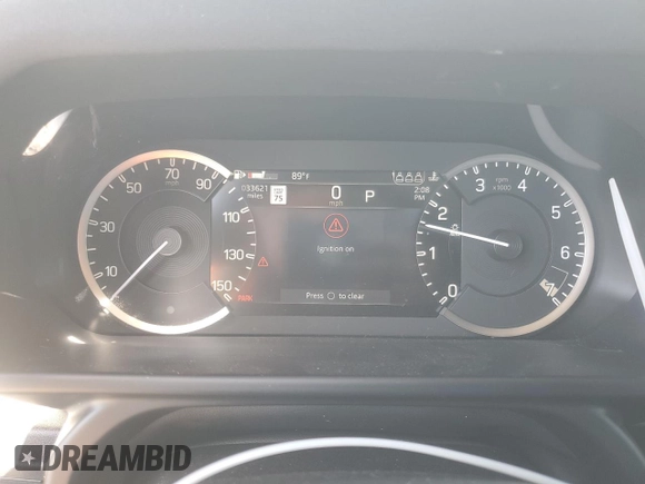 2022 Land Rover Defender S with VIN SALEJ7RX1N2090601, listed as a Copart auction lot 73654224 with 33,621 mi miles and Salvage title. Bid and sale history available at DreamBid. Image 9.
