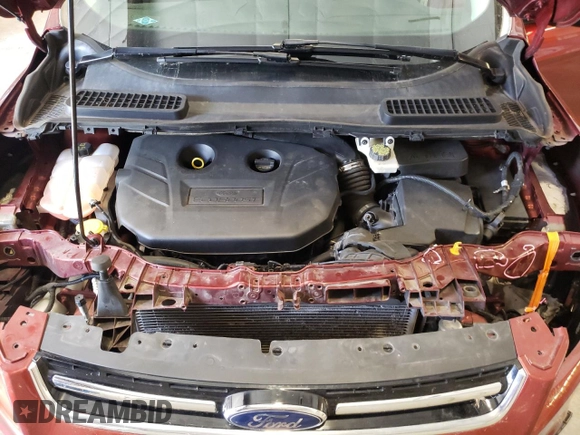 2016 Ford Escape Titanium with VIN 1FMCU9J97GUA67485, listed as a Copart auction lot 57623135 with 95,147 mi miles and Salvage title. Bid and sale history available at DreamBid. Image 12.