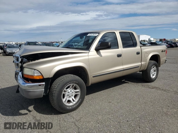 2004 Dodge Dakota SLT with VIN 1D7HG48N24S528242, listed as a Copart auction lot 52423025 with 113,786 mi miles and Salvage title. Bid and sale history available at DreamBid. Image 1.