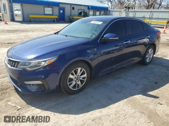 2019 Kia Optima LX with VIN 5XXGT4L33KG277679, listed as a Copart auction lot 48365435 with 124,878 mi miles and Salvage Title. Bid and sale history available at carsss.com. Image 1.