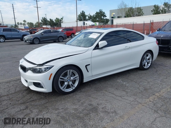 2019 BMW 4 Series 430i with VIN WBA4W3C5XKAF93081, listed as a IAAI auction lot 41689477 with 87,936 mi miles and . Bid and sale history available at DreamBid. Image 2.
