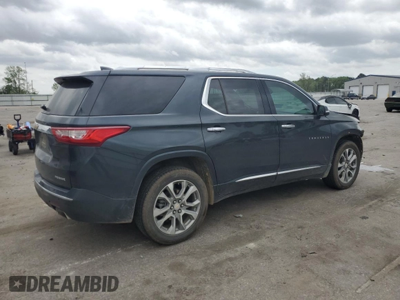 2021 Chevrolet Traverse Premier with VIN 1GNERKKW4MJ163718, listed as a Copart auction lot 51837295 with 126,247 mi miles and Salvage title. Bid and sale history available at DreamBid. Image 3.