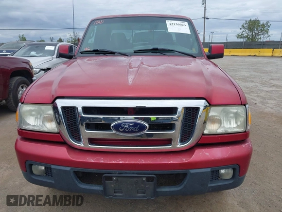 2007 Ford Ranger XL with VIN 1FTYR14U07PA44853, listed as a IAAI auction lot 42136023 with 205,893 mi miles. Bid and sale history available at carsss.com. Image 6.