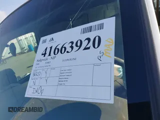 2008 Ford Econoline Cargo Commercial with VIN 1FTNE24L28DB01794, listed as a IAAI auction lot 41663920 with Not Provided miles and . Bid and sale history available at DreamBid. Image 18.