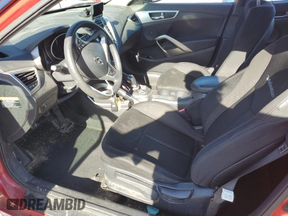 2013 Hyundai Veloster w/Black Int with VIN KMHTC6AD2DU126699, listed as a Copart auction lot 57329805 with 85,303 mi miles and Salvage title. Bid and sale history available at DreamBid. Image 7.