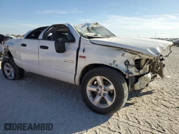 2008 Dodge 1500 SLT with VIN 1D7HA18288S540925, listed as a Copart auction lot 87871175 with 61,472 mi miles and Salvage title. Bid and sale history available at DreamBid. Image 4.