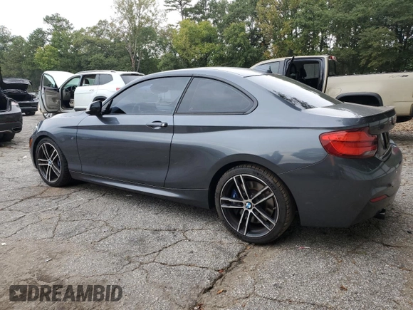 2019 BMW 2 Series M240i with VIN WBA2J5C50KVC07696, listed as a Copart auction lot 73926844 with 30,942 mi miles and Salvage Title. Bid and sale history available at DreamBid. Image 2.