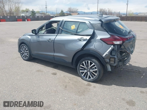 2021 Nissan Kicks SV with VIN 3N1CP5CV8ML502280, listed as a IAAI auction lot 41936161 with Not Provided miles. Bid and sale history available at carsss.com. Image 3.