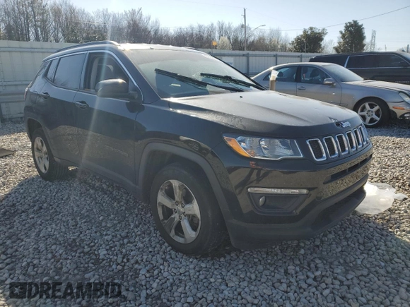 2018 Jeep Compass Latitude with VIN 3C4NJDBB2JT467482, listed as a Copart auction lot 48482365 with Not Provided miles and Salvage Title. Bid and sale history available at carsss.com. Image 4.
