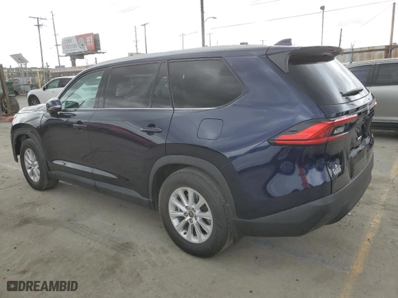 2024 Toyota Grand Highlander XLE with VIN 5TDAAAA52RS002327, listed as a Copart auction lot 53484595 with 56,265 mi miles and Salvage Title. Bid and sale history available at carsss.com. Image 2.