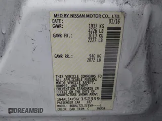 2016 Nissan Altima SV with VIN 1N4AL3AP3GC152359, listed as a IAAI auction lot 41681963 with 70,609 mi miles and . Bid and sale history available at DreamBid. Image 9.