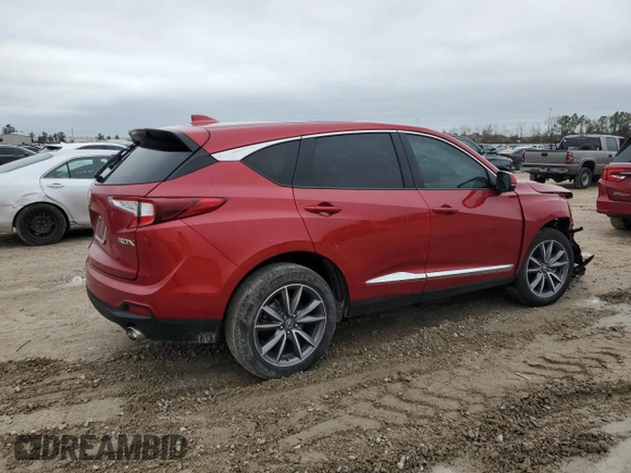 2020 Acura RDX Technology with VIN 5J8TC1H52LL020748, listed as a Copart auction lot 44591955 with 31,471 mi miles and Salvage title. Bid and sale history available at DreamBid. Image 3.