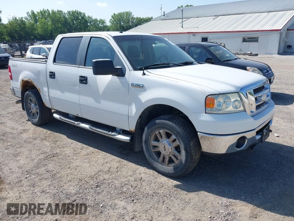 2008 Ford F-150 XLT with VIN 1FTPW14V28FB51861, listed as a IAAI auction lot 42802872 with 183,092 mi miles and . Bid and sale history available at DreamBid. Image 1.