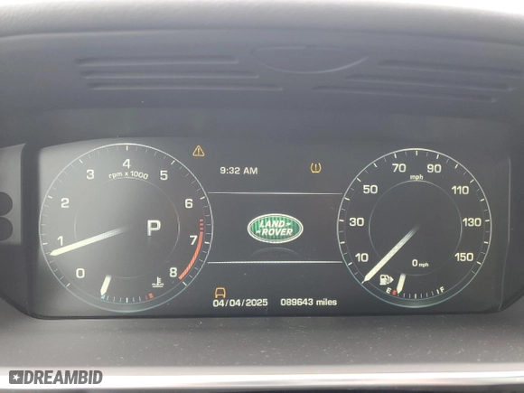 2016 Land Rover Range Rover HSE with VIN SALGS2VF1GA273706, listed as a Copart auction lot 48194985 with 89,643 mi miles and Salvage Title. Bid and sale history available at carsss.com. Image 9.