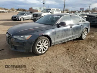 2013 Audi A6 3.0T Premium Plus with VIN WAUGGAFC3DN050253, listed as a Copart auction lot 86802404 with 111,901 mi miles and Salvage Title. Bid and sale history available at carsss.com. Image 1.