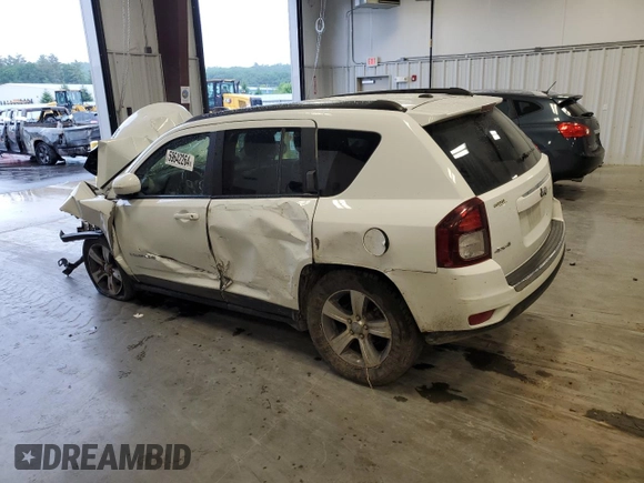 2017 Jeep Compass Latitude with VIN 1C4NJDEB8HD129242, listed as a Copart auction lot 60695395 with 89,050 mi miles and Non repairable. Bid and sale history available at DreamBid. Image 2.