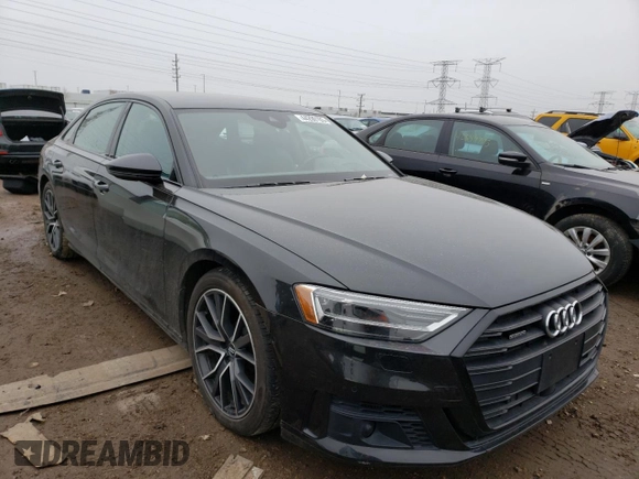 2020 Audi A8 L with VIN WAU8EAF85LN012690, listed as a Copart auction lot 44290193 with 50,909 mi miles. Bid and sale history available at carsss.com. Image 4.