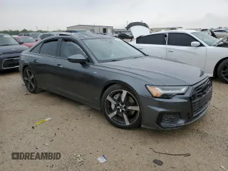 2021 Audi A6 Prestige with VIN WAUM2BF22MN058777, listed as a Copart auction lot 51091314 with 0 mi miles and Salvage Title. Bid and sale history available at carsss.com. Image 4.