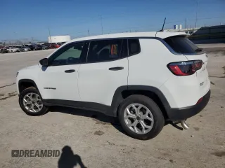 2025 Jeep Compass Sport with VIN 3C4NJDAN0ST534688, listed as a Copart auction lot 48355235 with 528 mi miles and Salvage title. Bid and sale history available at DreamBid. Image 2.