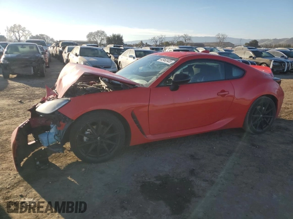 2022 Toyota GR86 Premium with VIN JF1ZNBF17N8750756, listed as a Copart auction lot 42462405 with 19,280 mi miles and Salvage Title. Bid and sale history available at carsss.com. Image 1.